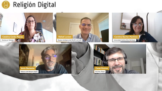 Un momento del debate entre los teólogos