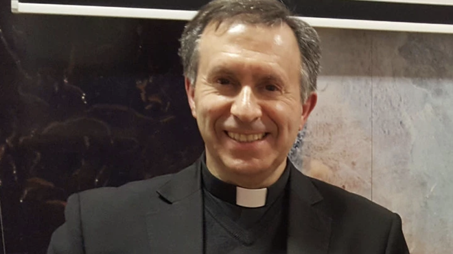 Elisardo Temperán , el sacerdote agredido en la catedral compostelana