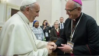 Brislin con el papa Francisco