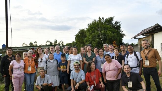 Los participantes en el encuentro