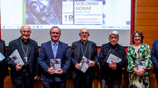 Vázquez, González Montes, Sanz, Osoro, Pié Ninot, Márquez y Ramírez (de izq. a dcha.), en la presentación