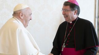 Christophe Pierre, con el Papa Francisco