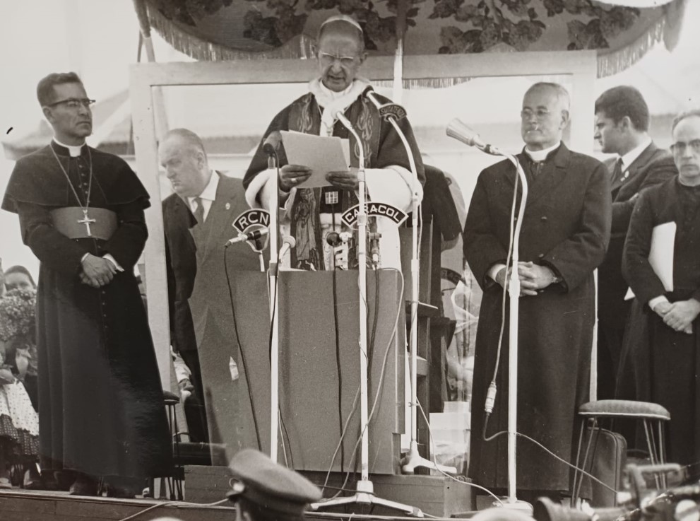 Pablo VI en Mosquera Colombia 1968 encuentro con campesinos