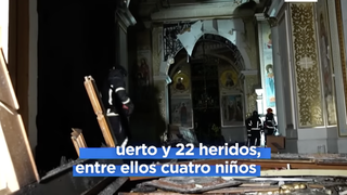 La destrucción en la catedral de Odesa