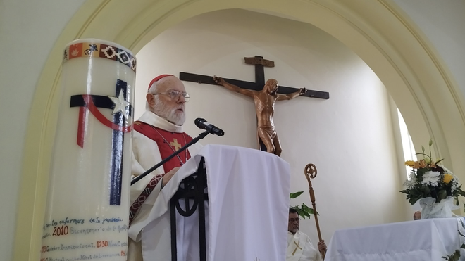 El cardenal Celestino Aós, presidente del Episcopado chileno