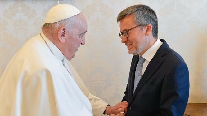 Carlos Moedas, alcalde de Lisboa, recibido por Francisco en mayo de 2023