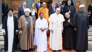 El Papa, con líderes religiosos