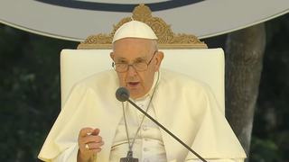 Francisco, durante un discurso