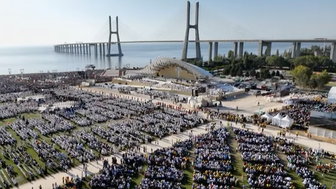 El puente sobre el Tajo, trasfondo de la misa de envío de la JMJ de Lisboa