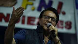 Fernando Villavicencio, minutos antes de ser asesinado