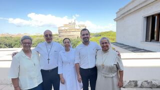 Responsables de CIEC, en el Vaticano