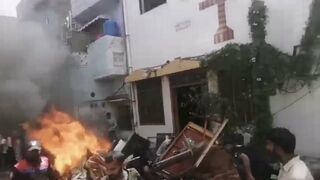 Quema de iglesias en Pakistán