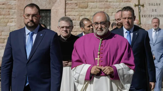 Barbón y Sanz, el año pasado, en Covadonga
