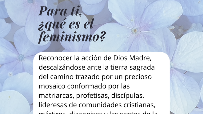 Tejer en el vientre materno una tienda amplia y fecunda donde caben todas y todos