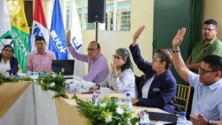 Carlos Irías Amaya, fraile dominico, en una votación del CNU contra la UCA