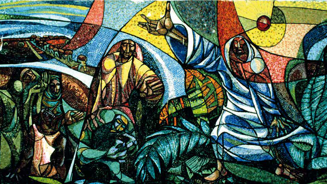 Uno de los murales de Muñoz, en Ecuador