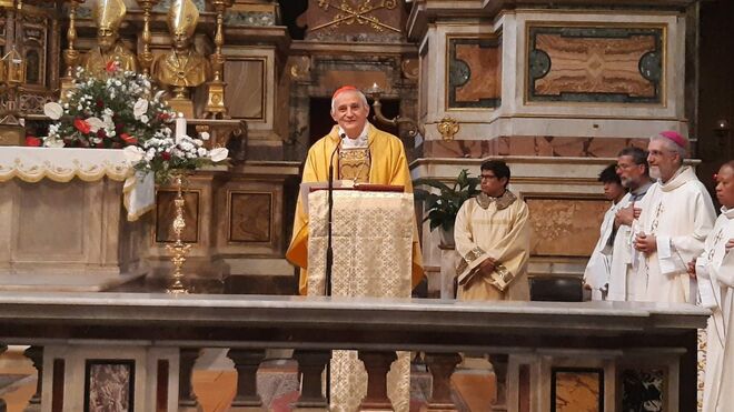 El cardenal Zuppi celebra la Santa Misa en la memoria litúrgica de San Agustín