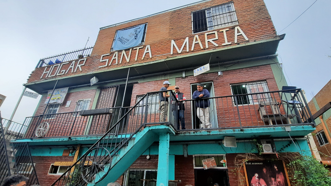 Hogara Santa María de la parroquia María Madre del Pueblo, en la Villa 1-11-14