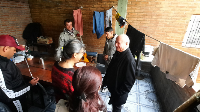 Paglia en el Hogar Santa María