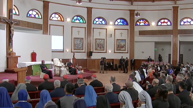 Discurso del Papa a los católicos mongoles