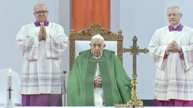 Francisco, en la misa
