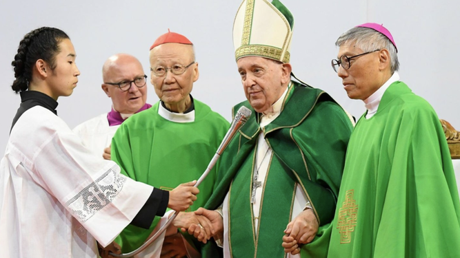 Papa y obispos de Hong Kong
