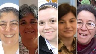 Religiosas chilenas: Alejandra Cortéz, Eugenia Valdés, Licarayen Torres, Luisa Escobar, y María Verónica Cortés