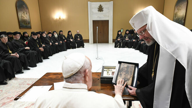 Shevchuk, el Papa y los obispos ucranianos