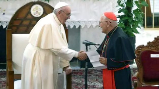 Francisco y el cardenal Sako