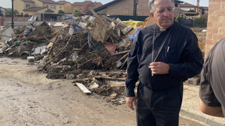 García Beltrán, durante la visita