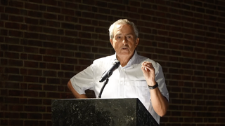 Agustín Domingo Moratalla, durante su lección