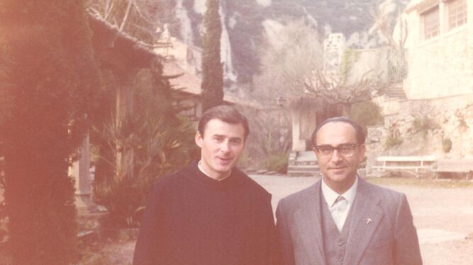 Alexandre Alapont con el autor del artículo en 1985