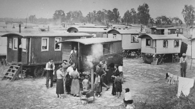 Campo de internamiento para gitanos en Roma