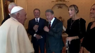 Sylvester Stallone y su familia con Francisco