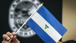 Bandera festiva de Nicaragua