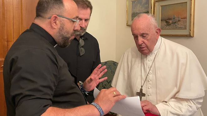 Toño Casado visita a Francisco