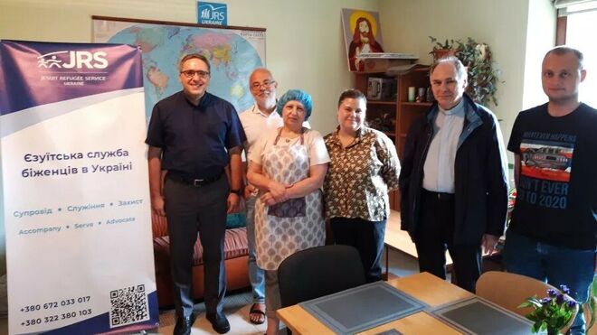 El nuevo Presidente de los jesuitas europeos visita el JRS Ucrania