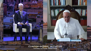 El Papa y Clinton