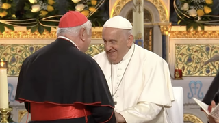 El Papa y cardenal Aveline