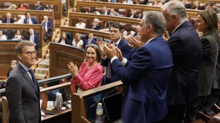 Feijóo, durante el debate de investidura
