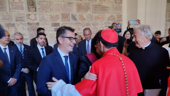 Bolaños y Celáa, con el neocardenal Cobo