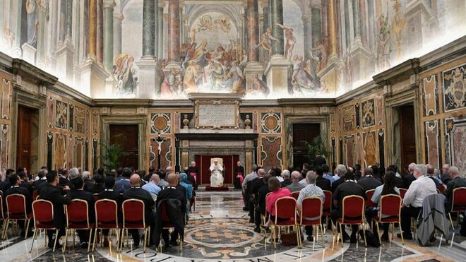 Audiencia del papa Francisco a los Misioneros del Sagrado Corazón de Jesús