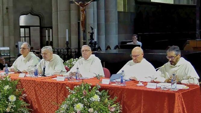 Fr. Vicente Botella, Fr. Alfonso Esponera, Fr. Jesús Díaz, Fr. Martín Gelabert y Fr. Sixto Castro
