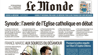 La Iglesia en la portada de 'Le Monde'