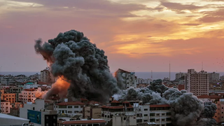 Bombardeo sobre Gaza