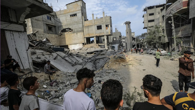La huella de los bombardeos en Gaza