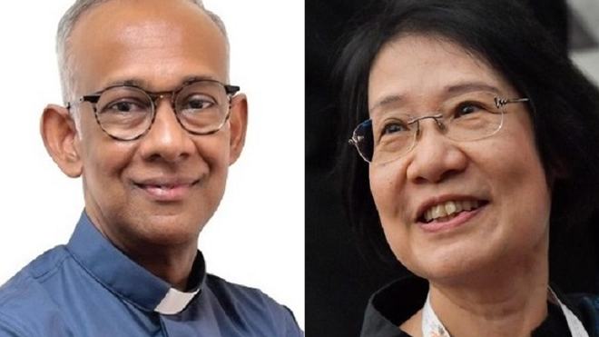Vanessa Cheng, laica de Hong Kong y el p. Clarence Devadass
