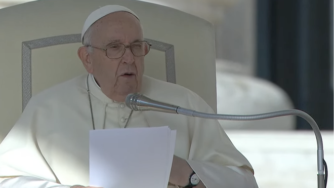 El Papa, en la audiencia del miércoles