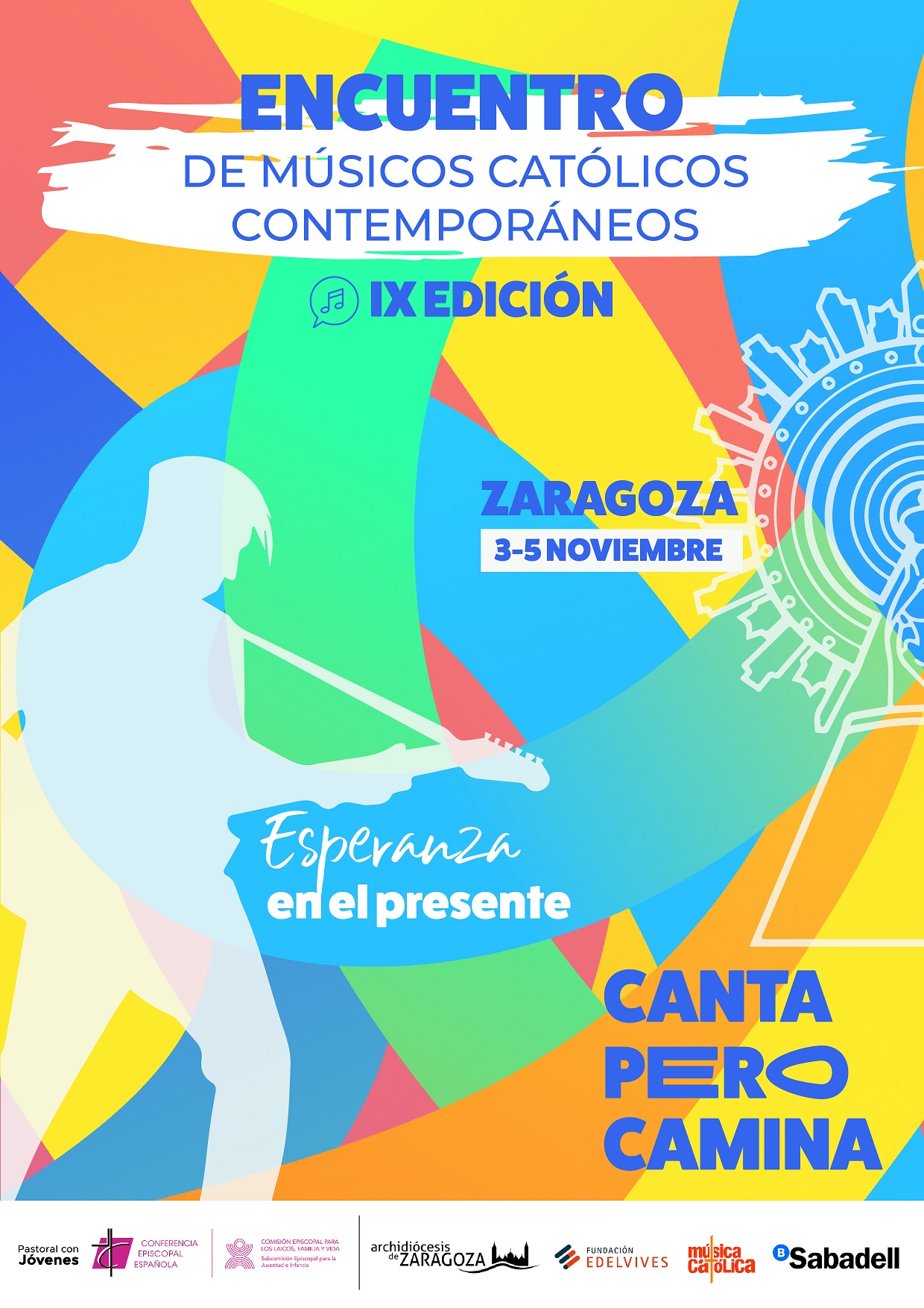 Cartel IX Encuentro de Musicos catolic 2023 Zaragoza