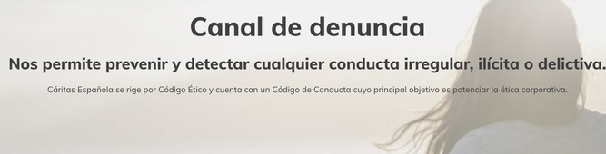 Canal de denuncias de Cáritas